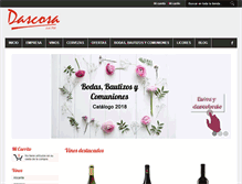 Tablet Screenshot of dascosa.com